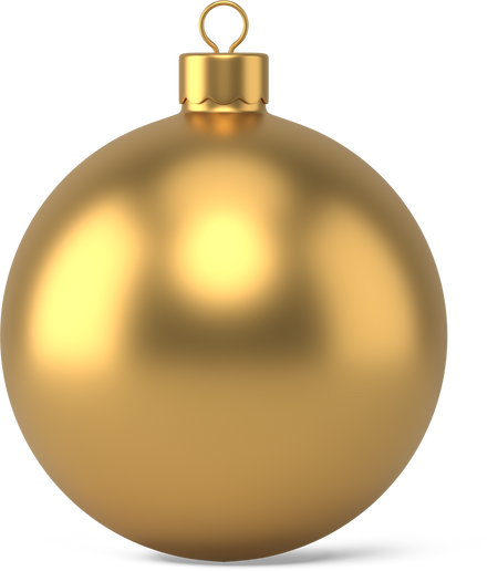 Gold Christmas Ball